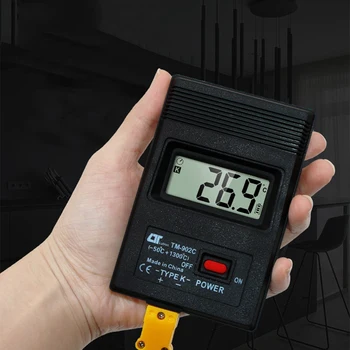 TM-902c Typ Lcd Digitálny Teplomer Teplota meradla, -50°C Až 1300°C s Termočlánkom Senzor