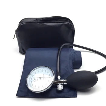 Tmavo Modré Lekárske Krvný Tlak Monitor BP Manžety Ramena Jednej Hadice Aneroid Sphygmomanometer s Prierez Tlak Meter