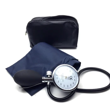 Tmavo Modré Lekárske Krvný Tlak Monitor BP Manžety Ramena Jednej Hadice Aneroid Sphygmomanometer s Prierez Tlak Meter
