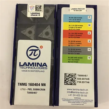 TNMG160404-NN LT10 Originálne LAMINA karbidu vložka s najlepšou kvalitou 10pcs/veľa doprava zadarmo