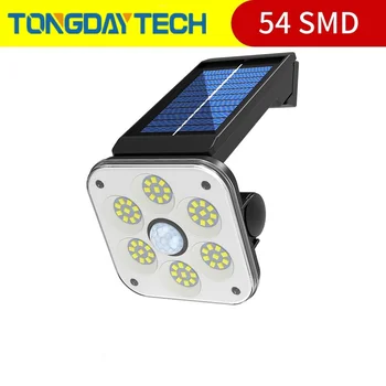 Tongdaytech 2020Newst Slnečné Svetlo Vonkajšie Solárne Lampy PIR Snímač Solárny Slnečnému žiareniu Street Light pre Záhradné Dekorácie