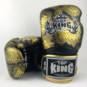 TOP KING BOXERSKÉ RUKAVICE Topking cowhide kožené rukavice MMA KICKBOX TK01 muaythai bojovníkov profesionálne muž školenia