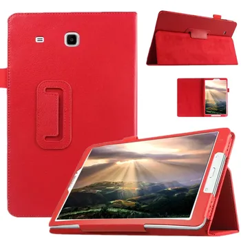 Top Kvalita Smart PU Kožené Kryt pre Samsung Galaxy Tab E 9.6 T560 T561 Prípad Tabletu Tablet Tenký Ochranný obal+pero+film
