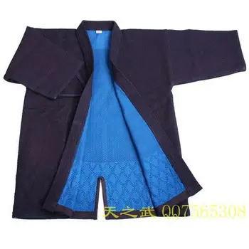 Top Kvalita zo Bavlny s HiDriTex prírodná Námornícka Modrá Dvojvrstvové Kendo Aikido Iaidó Gi Bojových Umení Uniformy pohodlné