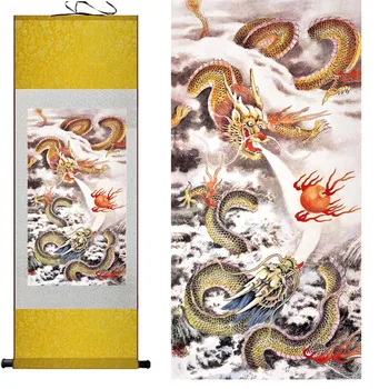 Top qualtiy Dragon maľovanie draci hrá oheň loptu Čínsky prejdite maľovanie dragon maľovanie