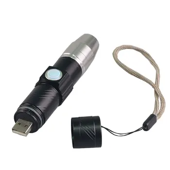 TOPCOM USB Nabíjateľné UV 365nm Mini Lampa UV LED Svietidlo Žiarivkové Jade Peniaze Detektor Pochodeň Vytvrdzovania Čierne