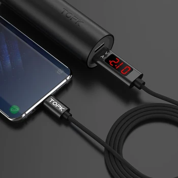 TOPK 3A Micro USB Kábel USB Typu C Kábel pre Samsung Xiao Rýchle Nabíjanie Údaje USBC Kábel & Digitálny Displej Mobilného Telefónu Kábel