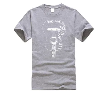 Toto zariadenie Zabíja Fasisti Woody Guthrie Gitarová Hudba Novú 2020 Letné Štýl t-shirt Tlač Muž Prispôsobiť Tričko
