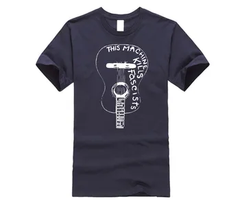 Toto zariadenie Zabíja Fasisti Woody Guthrie Gitarová Hudba Novú 2020 Letné Štýl t-shirt Tlač Muž Prispôsobiť Tričko