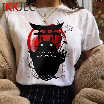 Totoro Odvážneho Preč Kawaii Tričko Ženy Roztomilé Anime T-shirt Štúdio Ghibli Kawaii Hayao Miyazaki Vtipné Tričko Top Tees Žena