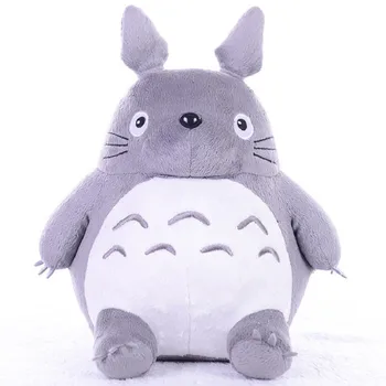 Totoro Plyšové Hračky Mäkké, Vypchaté Zvieratá Anime, Komiksu, Obliečky Na Vankúš Roztomilý Fat Cat Chinchillas Detí, Narodeniny Vianočný Darček