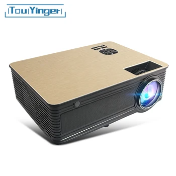 Touyinger LED M5 Projektor Full HD 4000 Lúmenov 1280* 720P ( Android Bluetooth 5G WiFi 4K Voliteľné) Beamer domáceho Kina 3D