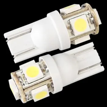 TOYL 20pcs T10 W5W 926 927 LAMPE AMPOULE 5 5050 SMD LED BLANC pre VOITURE 12v