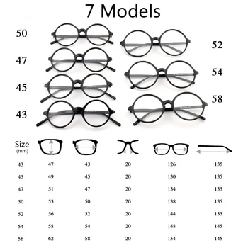 TR90 Transparentné Okrúhle Okuliare Muži Ženy Vintage Retro Nadrozmerné Okuliare Optické Predpis Rám Jasné, Malé Okuliare Gafas