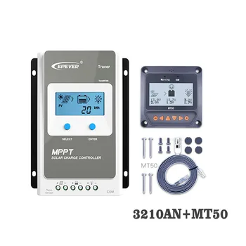 Tracer3210AN 30A MPPT Solárny Panel Nabíjať mobilné nabíjačky batérií kontrolu 3210AN 3210A s MT50 Remote Meter LCD Displej