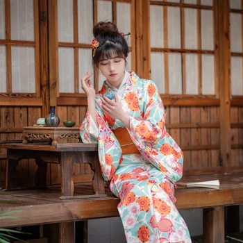 Tradičné Japonské kimono Formálne Kimono Tradičné Yukata retro kimono Cosplay Dievčenské Šaty