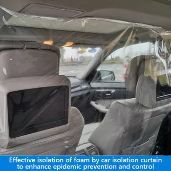 Transparentné Auto Anti Kvapôčky Dôkaz Izolácie Film PVC Ochranu Obrazovky Opony Pre Uber taxikár Osobnej Auto Interiéru