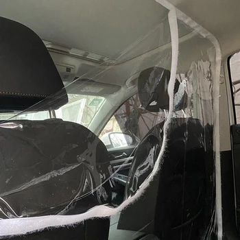 Transparentné Auto Anti Kvapôčky Dôkaz Izolácie Film PVC Ochranu Obrazovky Opony Pre Uber taxikár Osobnej Auto Interiéru