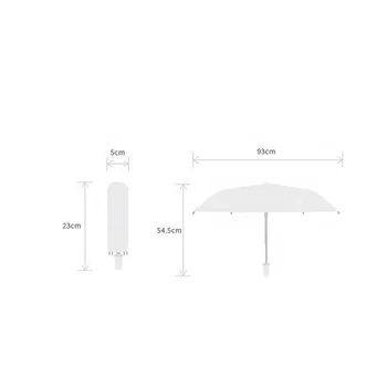 Transparentné Automatický Dáždnik Pre Ženy A Deti, Vetru Jasné Dáždnik Tri Skladacie Vetru Slnečný Daždivé Dáždniky