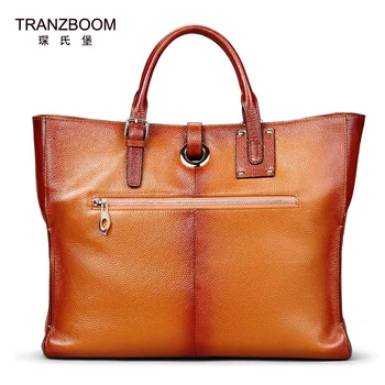 TRANZBOOM Ženy Originálne Kožené vrece módne skutočné cowhide Luxusné kabelky dizajnér značky kožená taška Gradient hovädzie kože big bag
