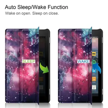 Trifold Smart Case pre Amazon Kindle Fire, 7 2017 2019 s Auto Sleep/Wake Stojan, obal na Amazon Nové Fire7 7.0 prípade+film+pero