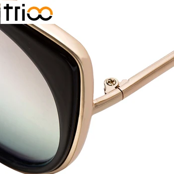TRIOO slnečné Okuliare Ženy Zrkadlo Farebné Odtiene Luxusné Cat Eye Oculos Zrkadlo Ružová Farba Šošovky, Slnečné Okuliare Pre Ženy Gafas