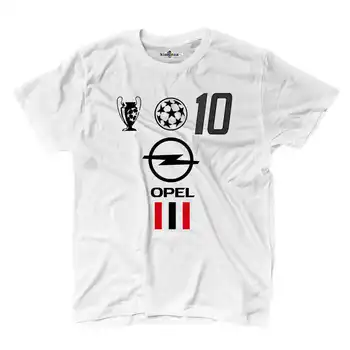 Tričko Futbal T-shirt Vintage Rui Milan Pobreží 10 Sezóny 02-03 Šampión 2 S Biela