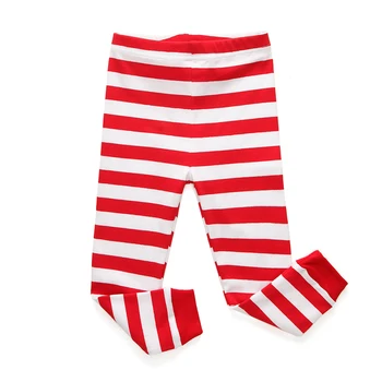 Trochu Bitty, baby, dievčatá, chlapcov sleepwear vianočné pijamas nastaviť deti červené biele pruhované santa pyžamo deti nastaviť deti pyžamá