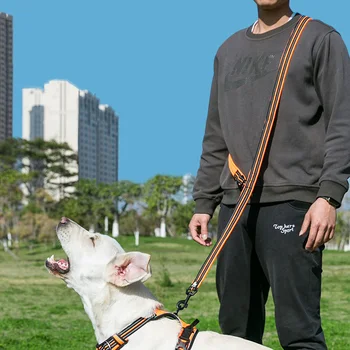 Truelove Reflexné Psom na Vodítku Chôdze 2 Psy Multi-Function Vodítku Nastaviteľné Pes Viesť voľnú Ruku pre Malé Veľké Psy Pet Produktov