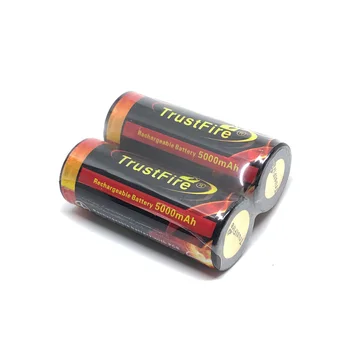 TrustFire Farebné 3,7 V 5000mAh 26650 Nabíjateľná Chránené Batérie, Lítiové Batérie s PCB Pre Baterky Baterky