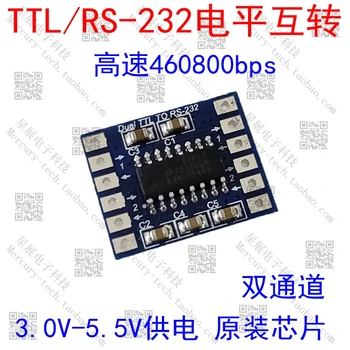 TTL na RS-232 na TTL Sériový Port Úrovni Konverzie jednoduché a dvojité RS232 Patch Inline MAX232 Modul
