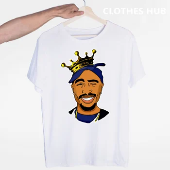 Tupac 2pac Hip Hop Swag harajuku Streetwear T-shirt O-Krku, Krátke Rukávy Lete Ležérne Módne Unisex Mužov A Žien Tričko