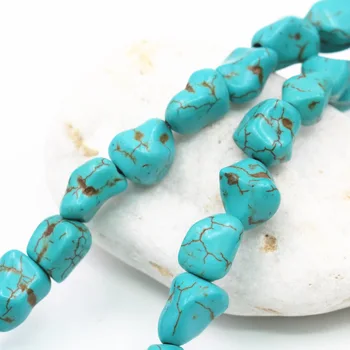 Turecko Modrá Turquoises Calaite Kameň Voľné Korálky pre Šperky, Takže Nepravidelný Netradičné Tvar 9-11 mm DIY Príslušenstvo 16inch A455