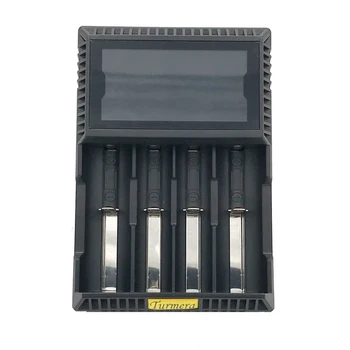 Turmera 18650 batérie, nabíjačky pre 26650 21700 18500 18350 14500 NI-MH, NI-CD a A AA battery18650 nabíjačky batérií, lcd T2S/T4S
