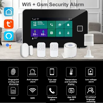 Tuya 433MHz WiFi Zabezpečenia proti Vlámaniu Systém S IP Kamera PIR Senzor Dverí Siréna Aplikácií, Ovládanie Inteligentných Domov Alarm Kit