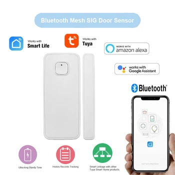 Tuya Smart Bluetooth Oka SIG Dvere, Okno Kontakt Senzor Detektora Bezpečnosti Bezdrôtové Poplašné podporu Alexa Domovská stránka Google