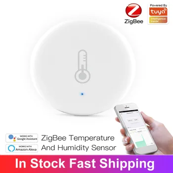 Tuya Smart Home ZigBee Smart Teplota A Vlhkosť, Senzor Napájaný Z Batérií Zabezpečenia Pomocou Inteligentného Života Alexa Google Home Security