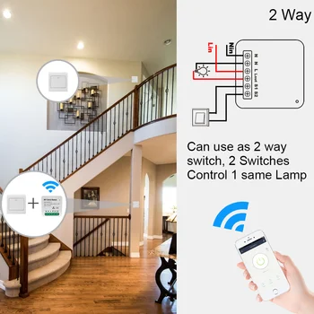 Tuya Smart WiFi Prepínač 2 Spôsob Istič Prepínač WiFi Modul Smart Home DIY interruptor Inteligente wifi Alexa/Google home/ IFTTT