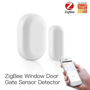 Tuya ZigBee Inteligentné Okno, Dvere, Brány, Senzor Detektora Smart Home Security Alarm Systém Inteligentného Života Tuya Aplikáciu Diaľkové Ovládanie