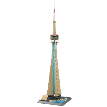 Tvorca Expert CN Tower Toronto City Canada Street view Modelu Tehly Bloky stanovené Vzdelávacie hračky
