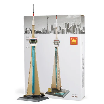 Tvorca Expert CN Tower Toronto City Canada Street view Modelu Tehly Bloky stanovené Vzdelávacie hračky
