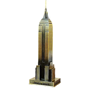 Tvorivá Európa Empire State Building Model Kovového Domáce Dekorácie Príslušenstvo Figúrky Miniatúry Vybavenie Plavidla Dary