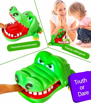 Tvorivé Praktické Vtipy Úst Zub Pákové Ručné detské Hračky Rodiny Hry Klasické Hryzenie Rúk Krokodíla Hra
