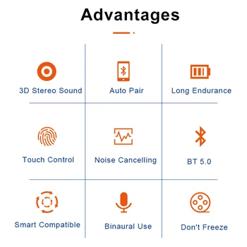 TW12 TWS Bezdrôtové Bluetooth Slúchadlá Nepremokavé Hudobné Slúchadlá na Znižovanie Hluku Pre IPhone Samsung Huawei Xiao Športové Slúchadlá