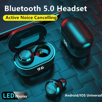 TWS Bluetooth Slúchadlá s Mikrofónom Bezdrôtové Slúchadlá HIFI Mini In-ear Športové Slúchadlá so Systémom Heasets HD Hovor