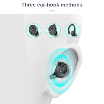Tws slúchadlá slúchadlá bluetooth v5.0 bezdrôtové slúchadlá štupľov v uchu nepremokavé bloothooth s mikrofónom alebo LED displej