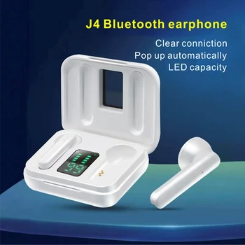 TWS Slúchadlá Tws Pravda Bezdrôtové Slúchadlá J4 Mini Bluetooth 5.0 Stereo Headset Športové Slúchadlá Slúchadlá Pre Chytrý Mobilný Telefón