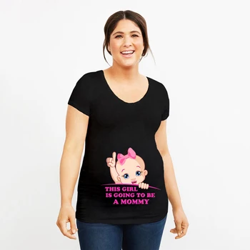 Táto Dievčina Sa Chystá Byť Mama Lete Materstva, Tehotenstva T Shirt Ženy Čaj List Tlač Tehotné Oblečenie Funny T-shirt