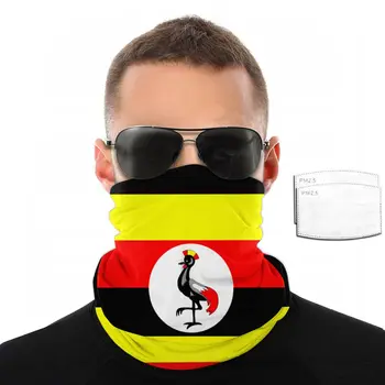 Uganda Vlajka Tvári Šatku S 2 Ks Filtrom Multi-purpose Šatku hlavový most na koni maska