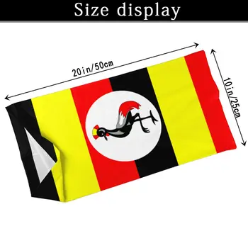Uganda Vlajka Tvári Šatku S 2 Ks Filtrom Multi-purpose Šatku hlavový most na koni maska